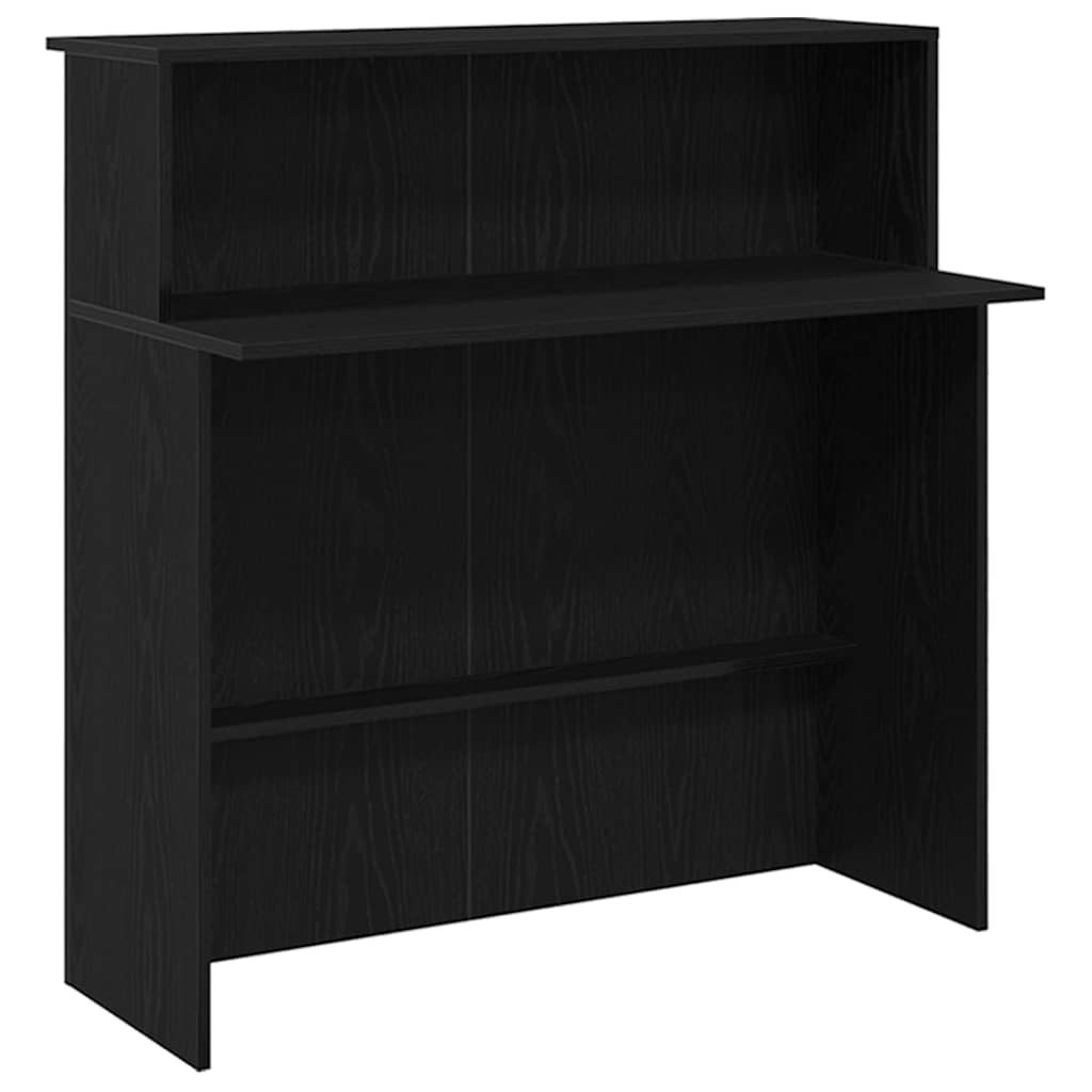 Recepcijski stol Crni hrast 180x50x103,5 cm Inženirsko drvo