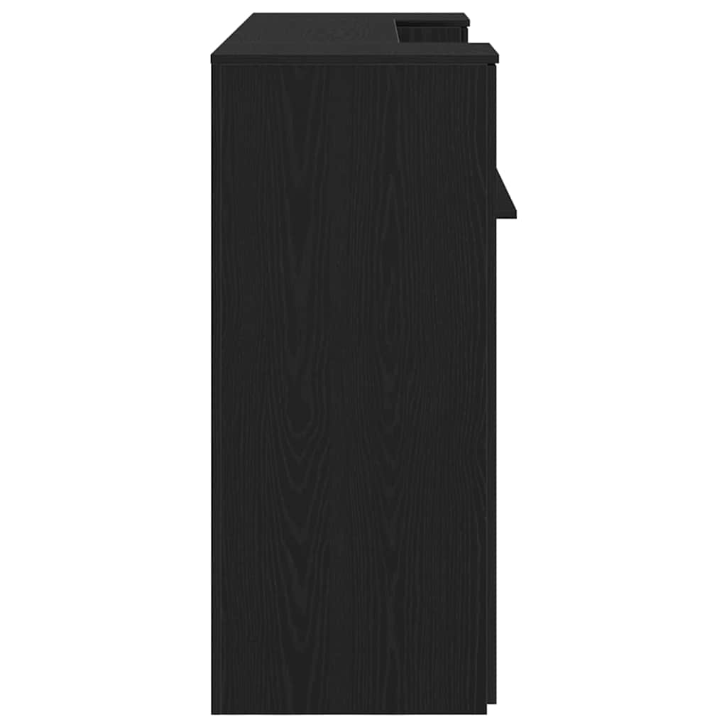 Recepcijski stol Crni hrast 180x50x103,5 cm Inženirsko drvo