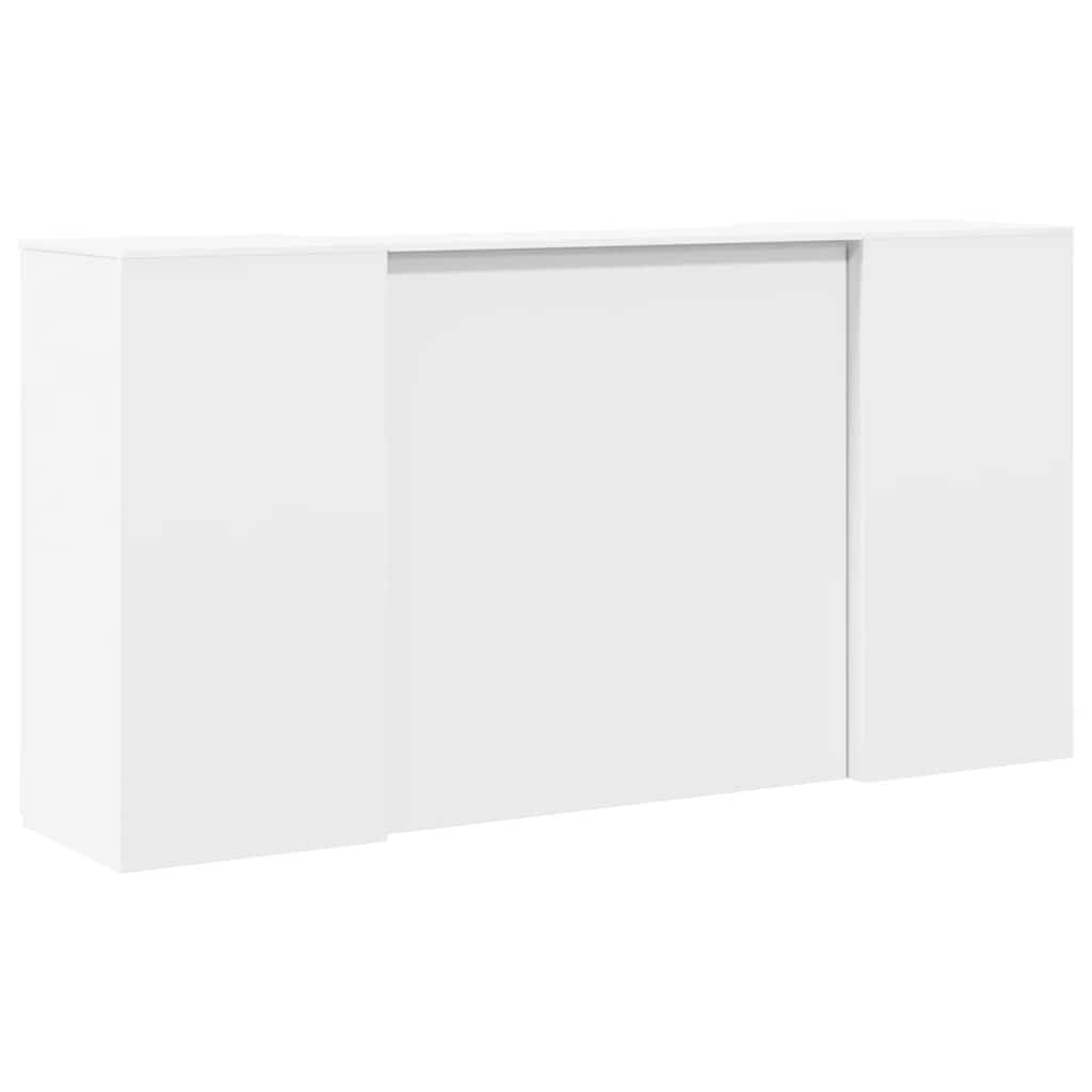 Recepcijski stol bijeli 200x50x103,5 cm od konstruiranog drva