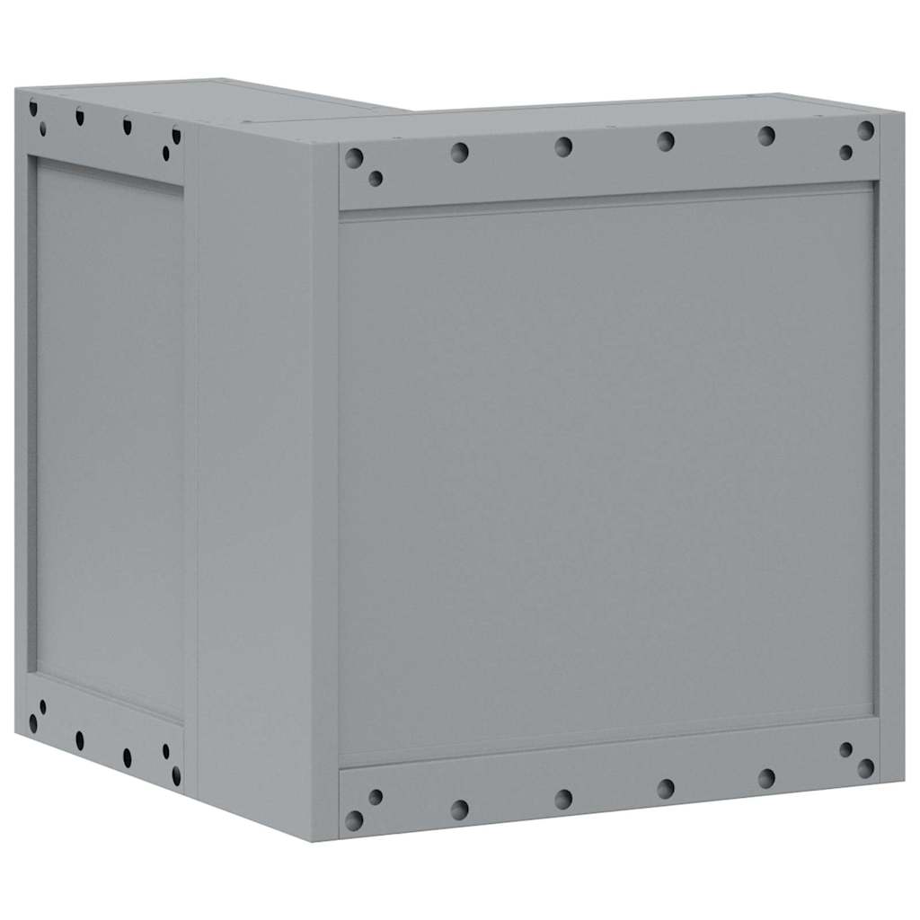 Ormar za alate s policom Crvena i siva 55 x 55 x 55 cm