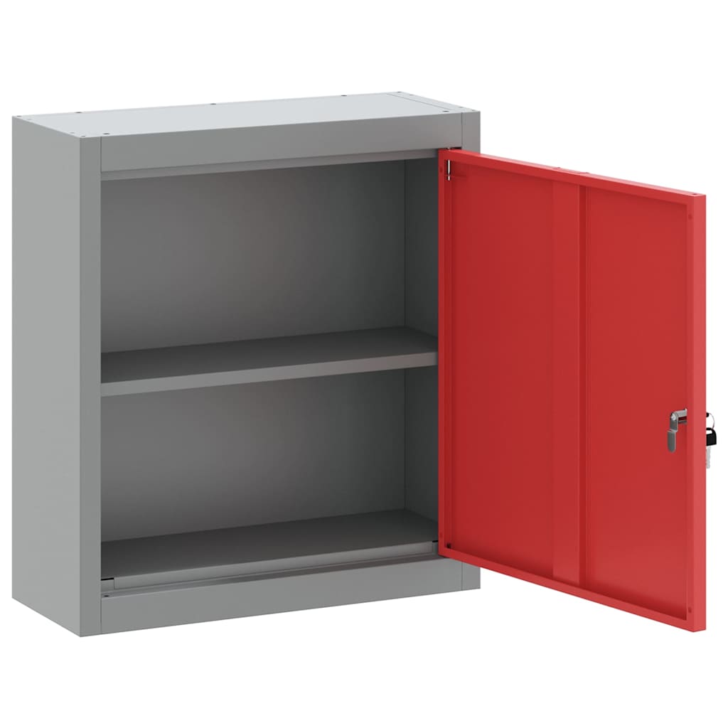 Ormar za alate s policom Crvena i siva 50 x 20 x 55 cm
