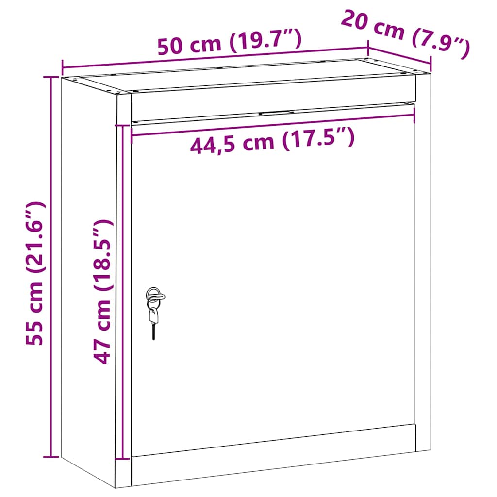 Ormar za alate s policom Crvena i siva 50 x 20 x 55 cm