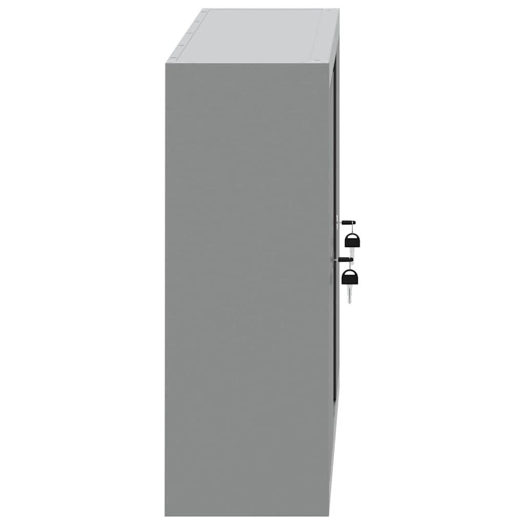 Ormar za alate s policom Crna i Siva 100 x 20 x 55 cm