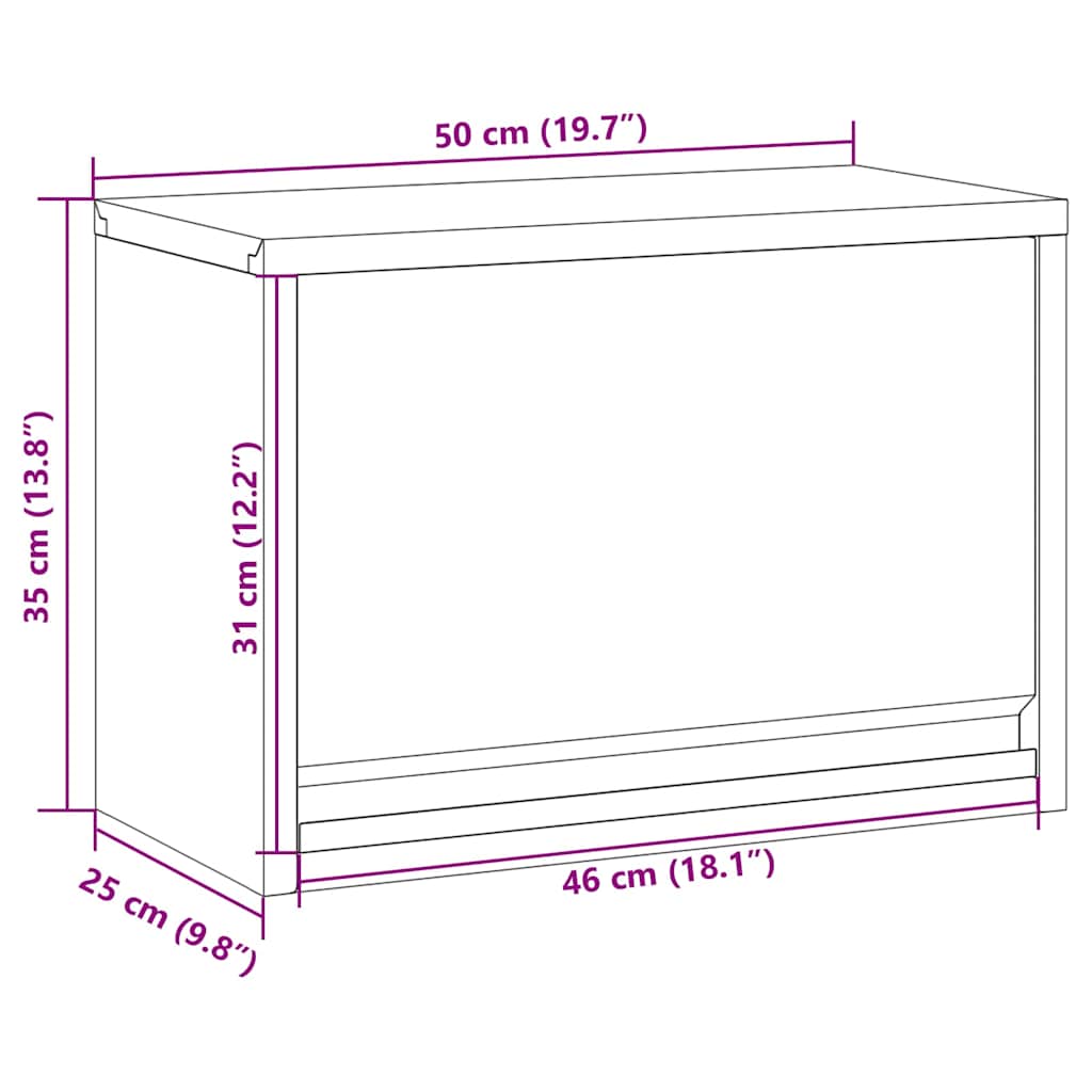 Ormar za alate s pohranom Crvena i siva 50 x 25 x 35 cm
