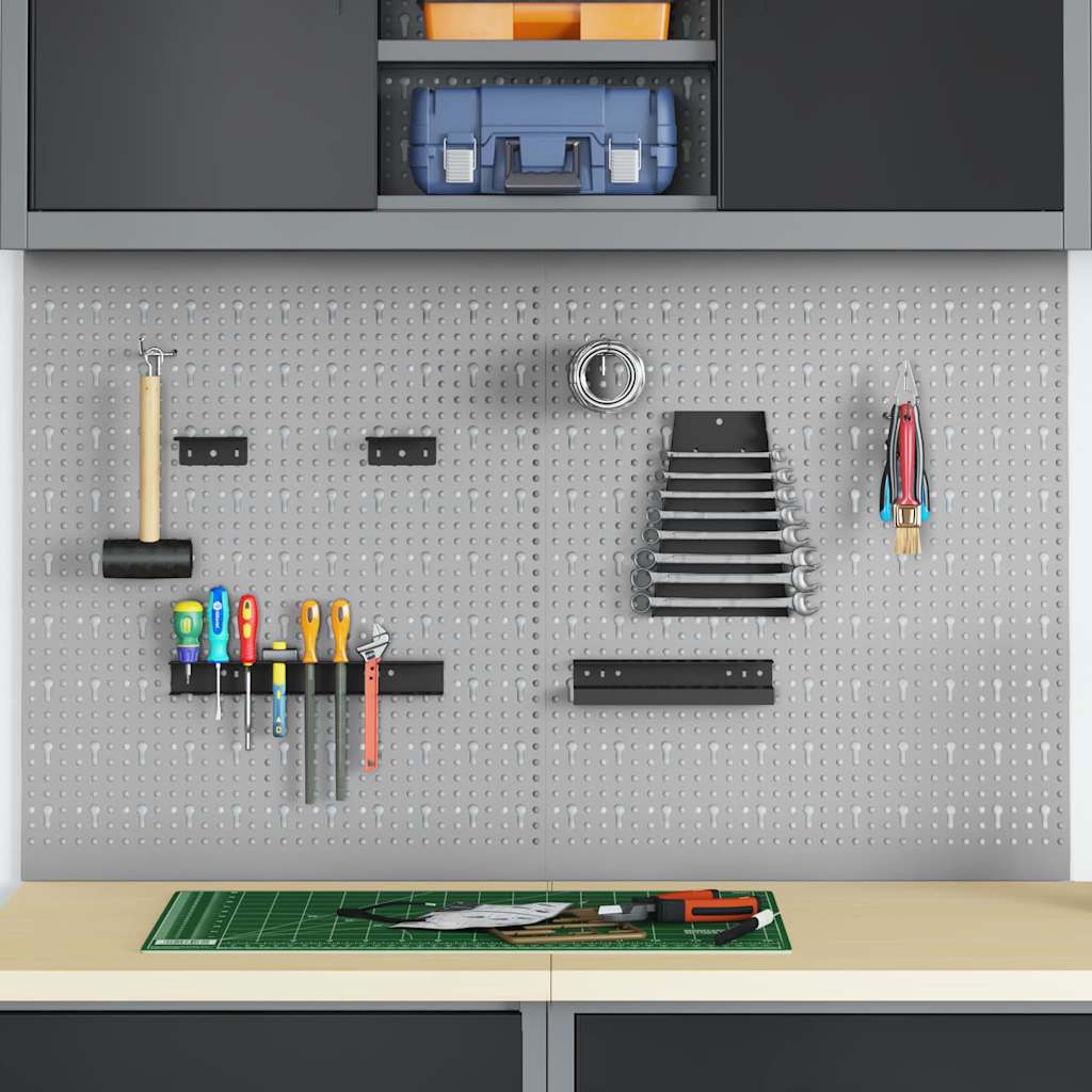 Panel za alate 2 pcs Siva 100 x 1 x 60 cm