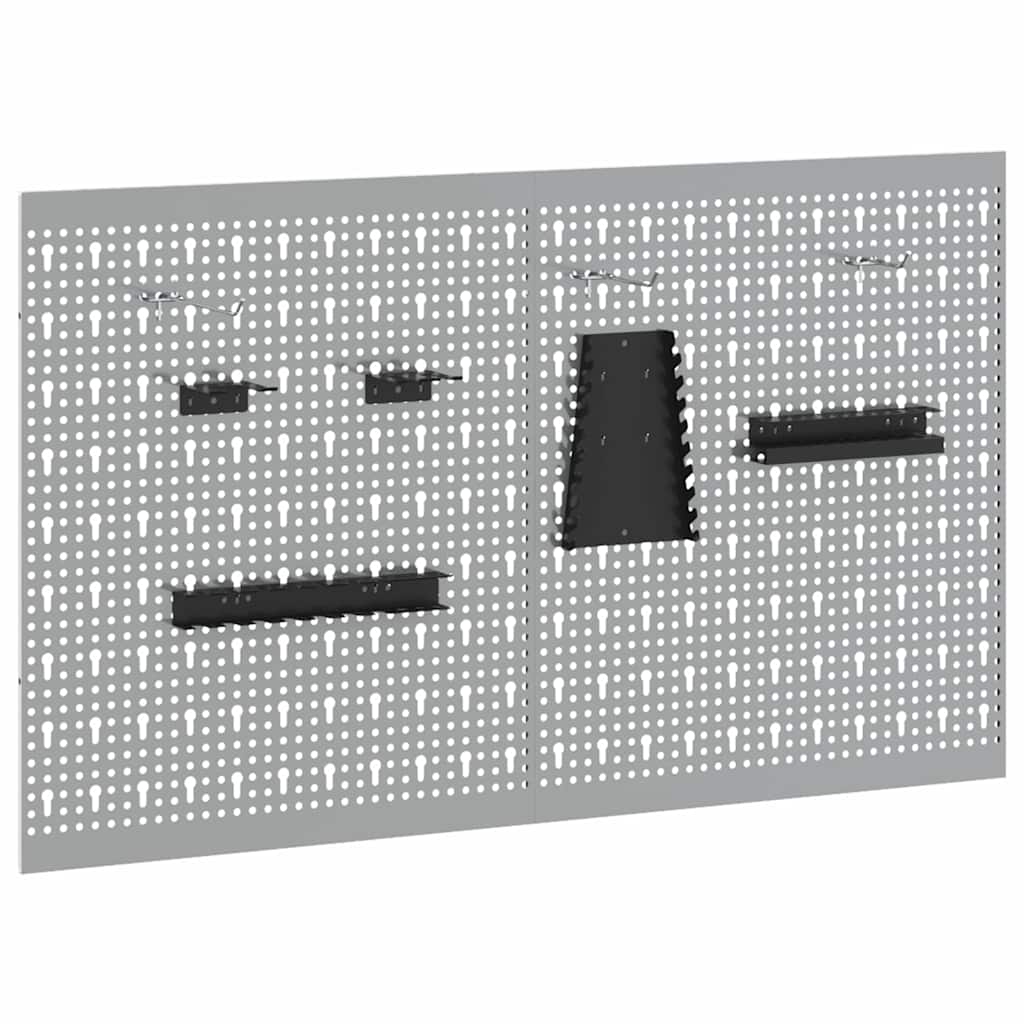 Panel za alate 2 pcs Siva 100 x 1 x 60 cm