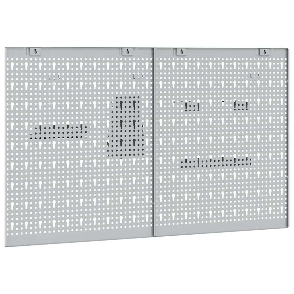 Panel za alate 2 pcs Siva 100 x 1 x 60 cm