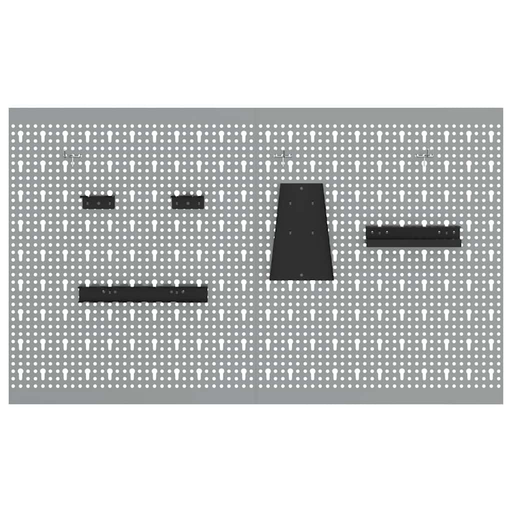 Panel za alate 2 pcs Siva 100 x 1 x 60 cm