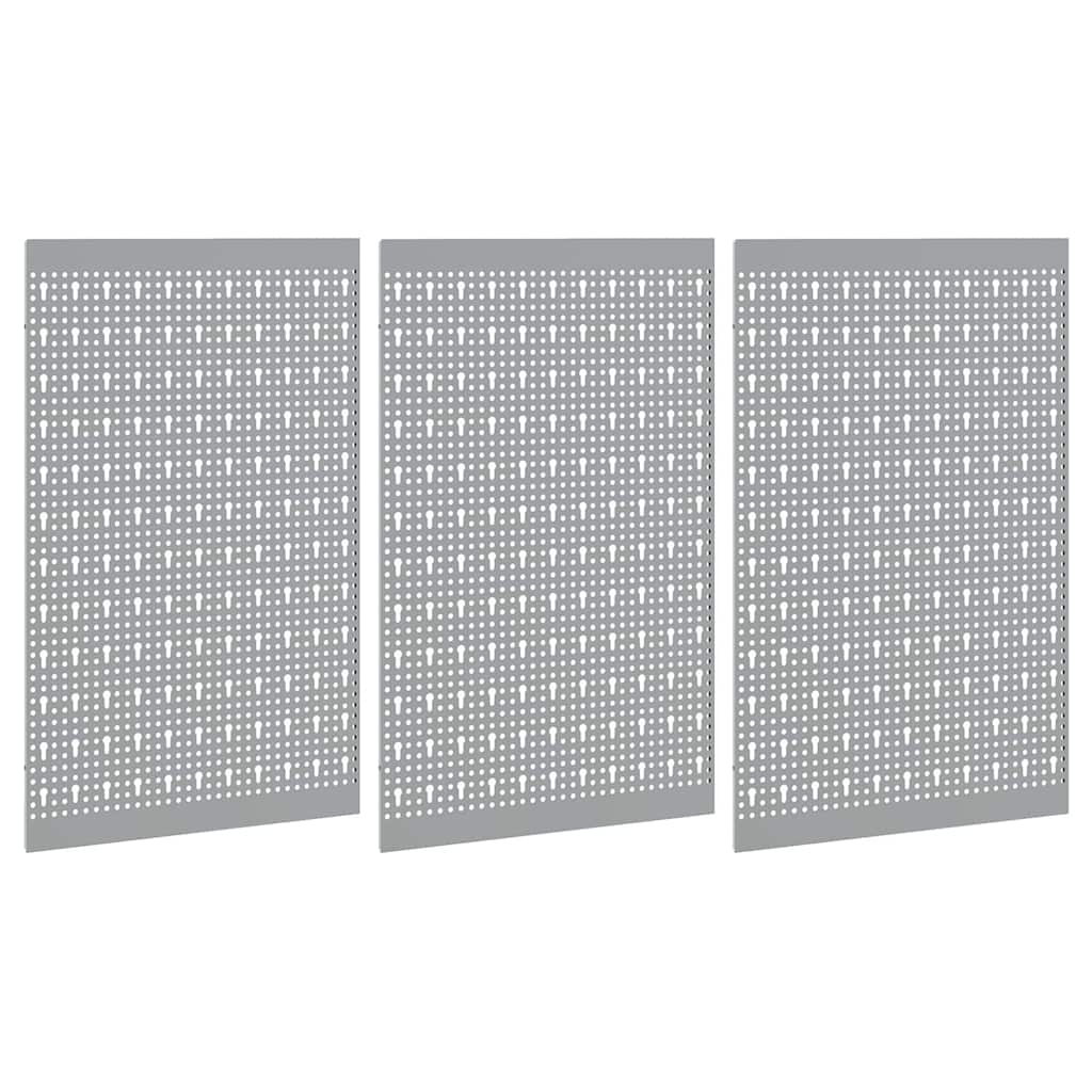 Panel za alate 3 pcs Siva 150 x 1 x 60 cm