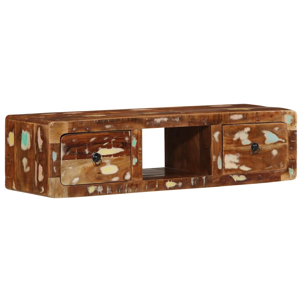 Zidni TV ormarić 100x32x25 cm Obrađeno puno drvo