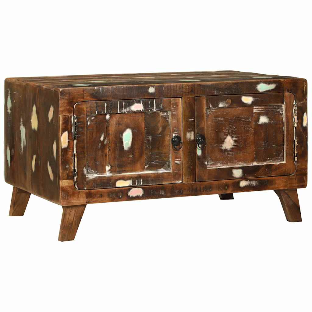 Kava Stol Šareni 80 x 54 x 45 cm Čvrsto drvo iz reciklaže