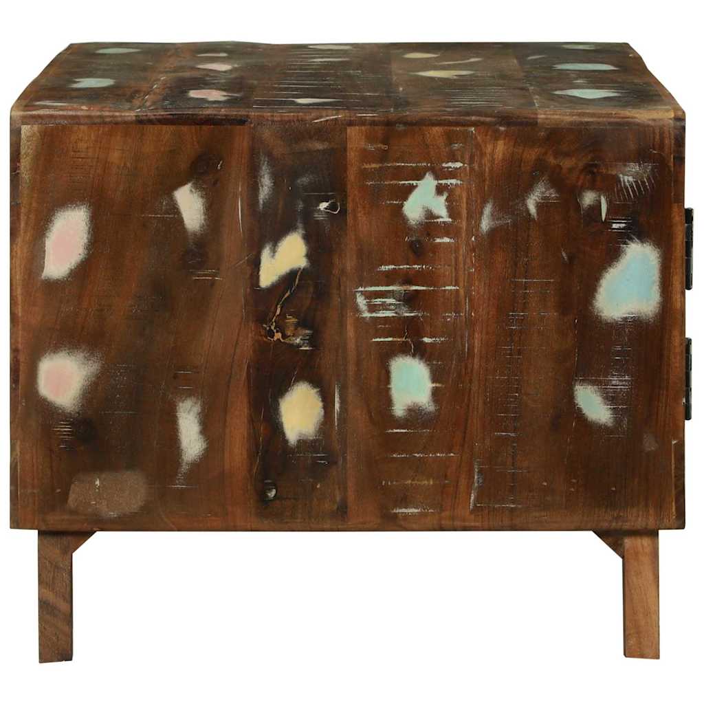 Kava Stol Šareni 80 x 54 x 45 cm Čvrsto drvo iz reciklaže