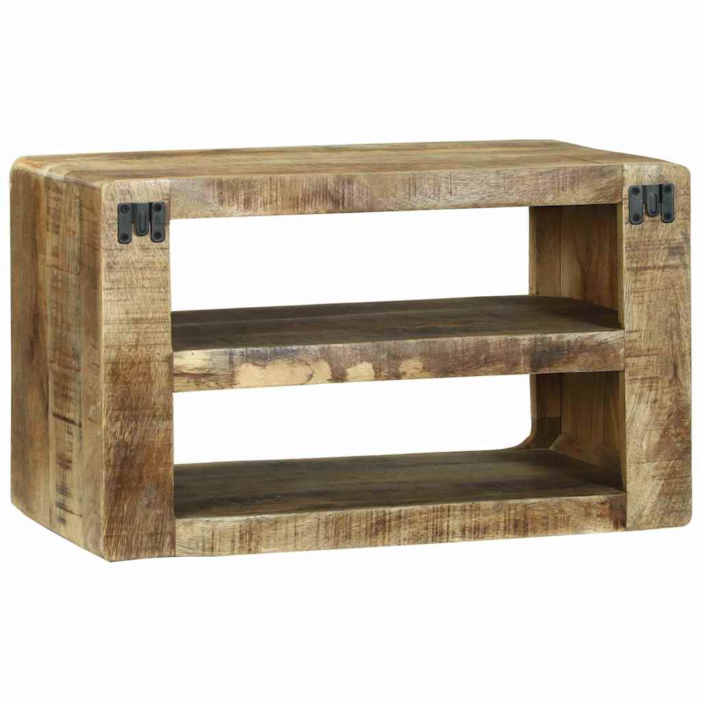 TV ormar s policom Smeđa 60 x 32 x 36 cm Čvrsto drvo manga