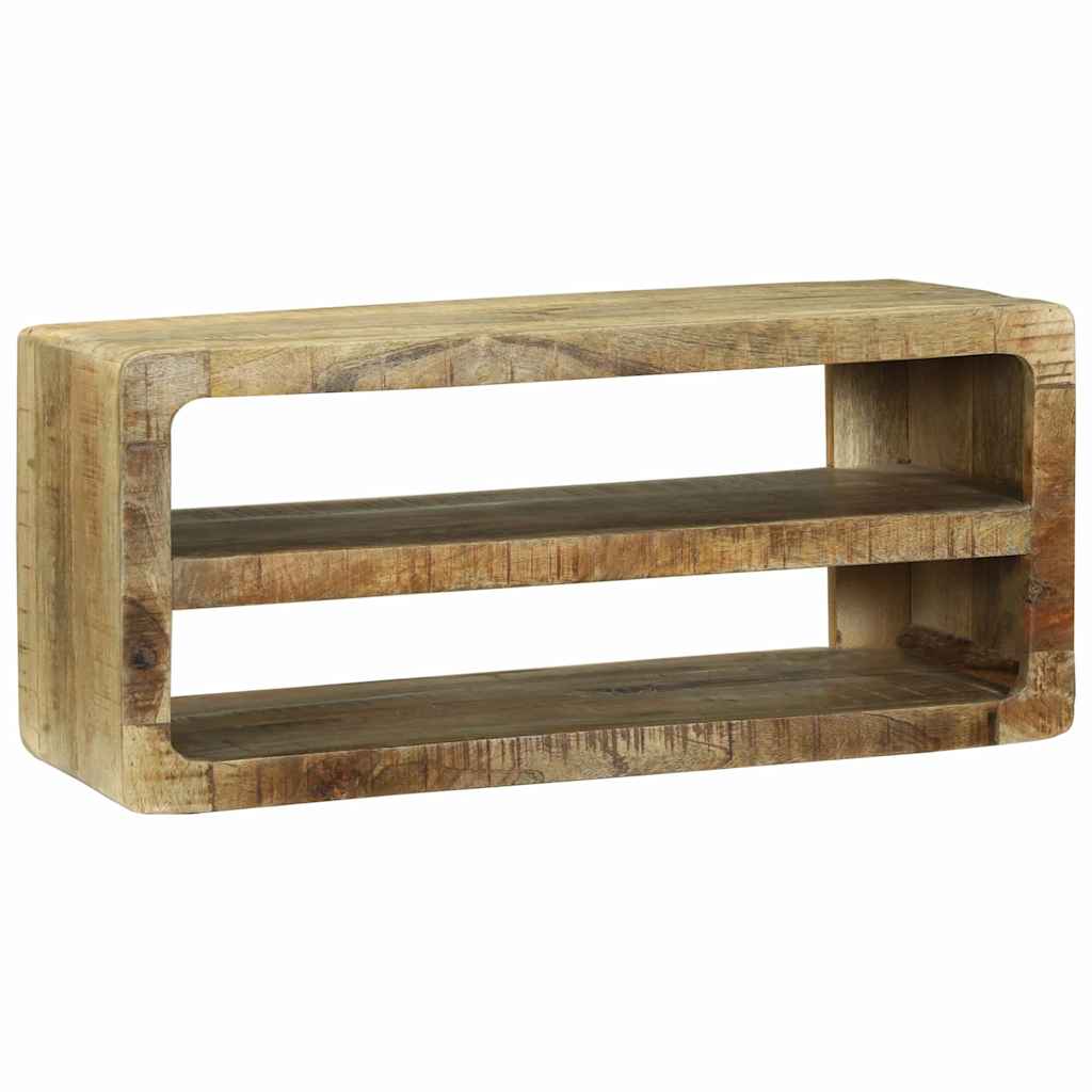 TV ormar s policom Smeđa 80 x 32 x 36 cm Čvrsto drvo manga
