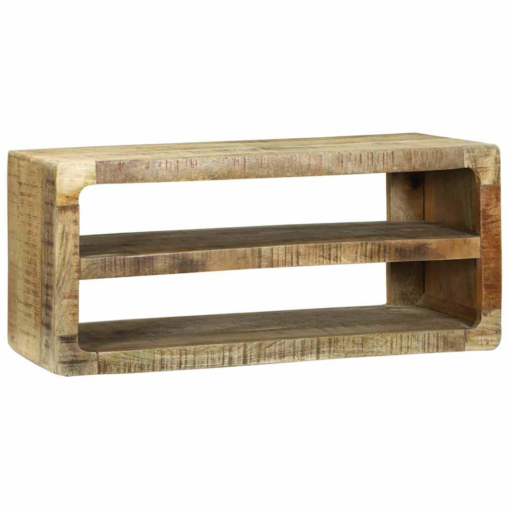 TV ormar s policom Smeđa 80 x 32 x 36 cm Čvrsto drvo manga
