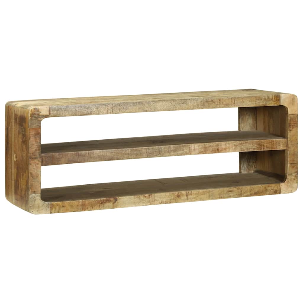 TV ormar s policom Smeđa 100 x 32 x 36 cm Čvrsto drvo manga