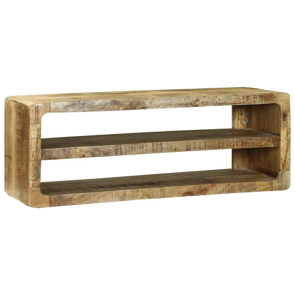 TV ormar s policom Smeđa 100 x 32 x 36 cm Čvrsto drvo manga