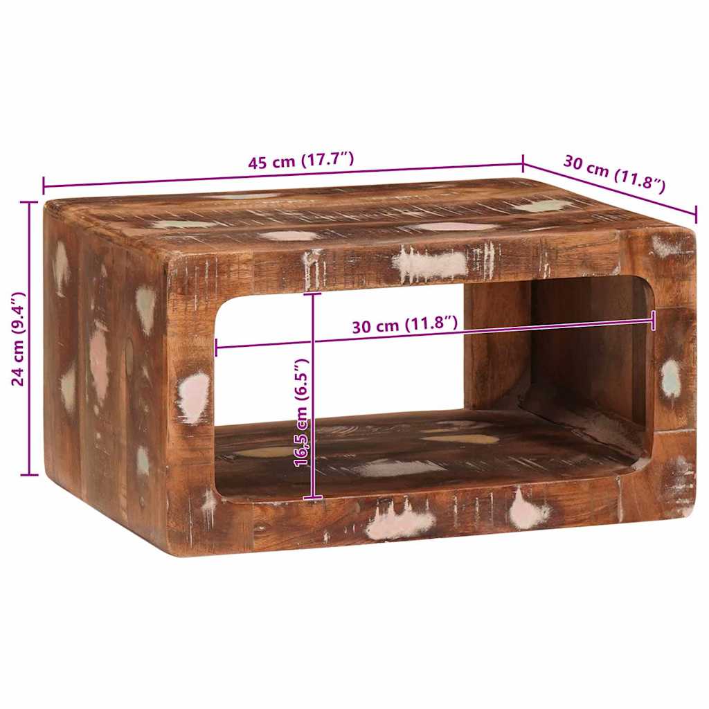 Noćni ormarić Smeđa 45 x 30 x 24 cm Čvrsto drvo iz reciklaže