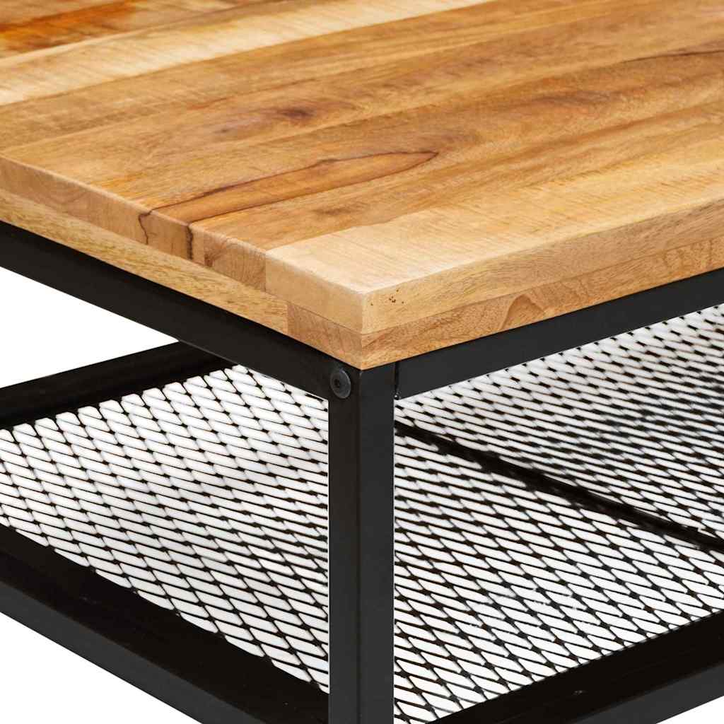 Kava Stol Smeđa i crna 110 x 55 x 35 cm Čvrsto drvo manga