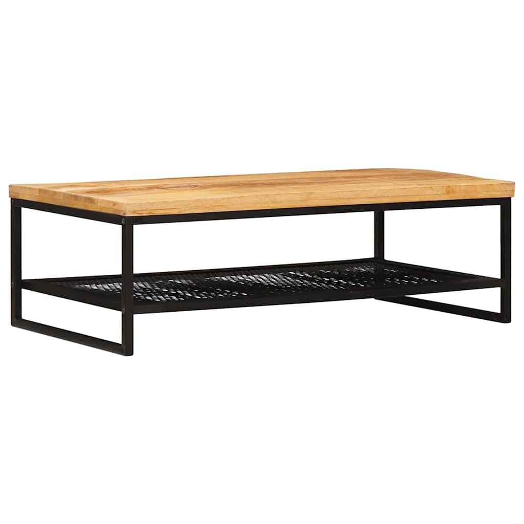 Kava Stol Smeđa i crna 110 x 55 x 35 cm Čvrsto drvo manga