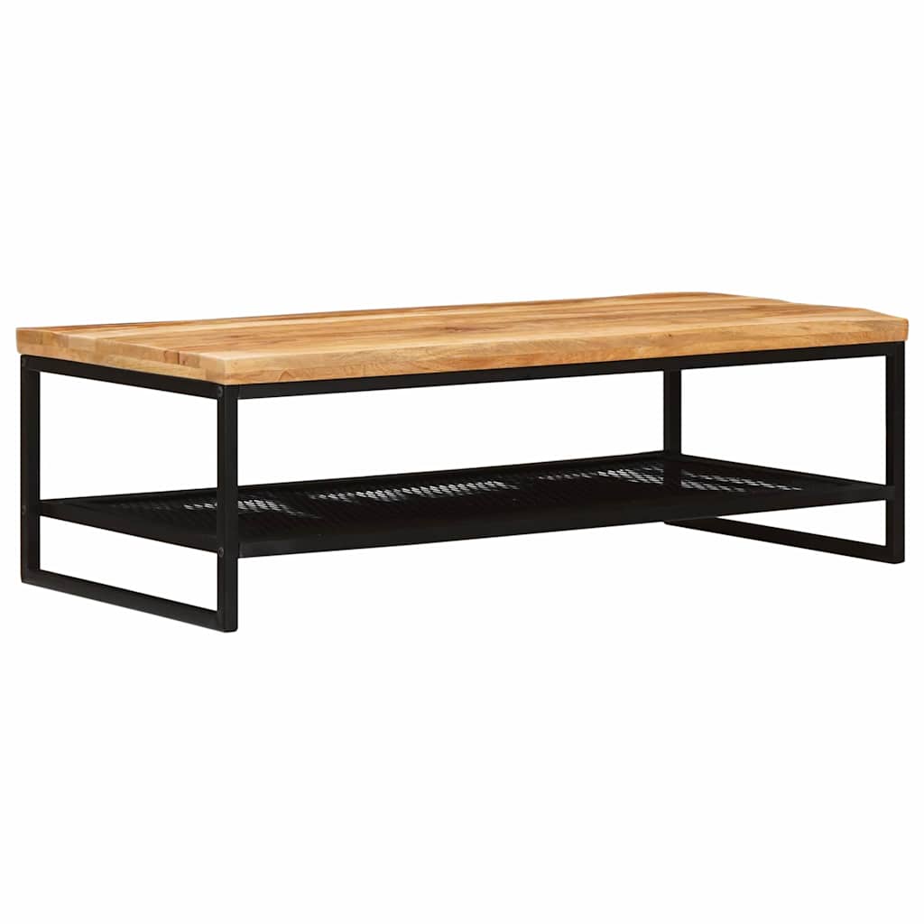Kava Stol Smeđa i crna 110 x 55 x 35 cm Čvrsto drvo manga
