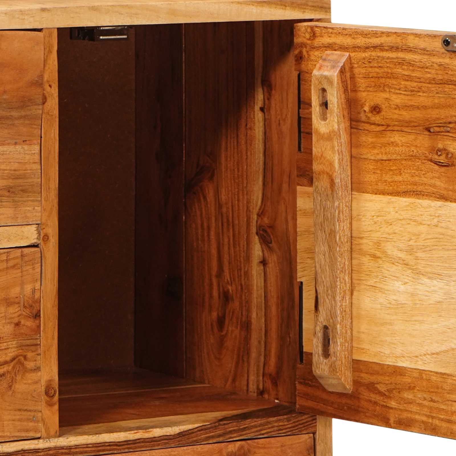 Komoda s ladicama Prirodna 55 x 30 x 90 cm Čvrsto drvo akacije