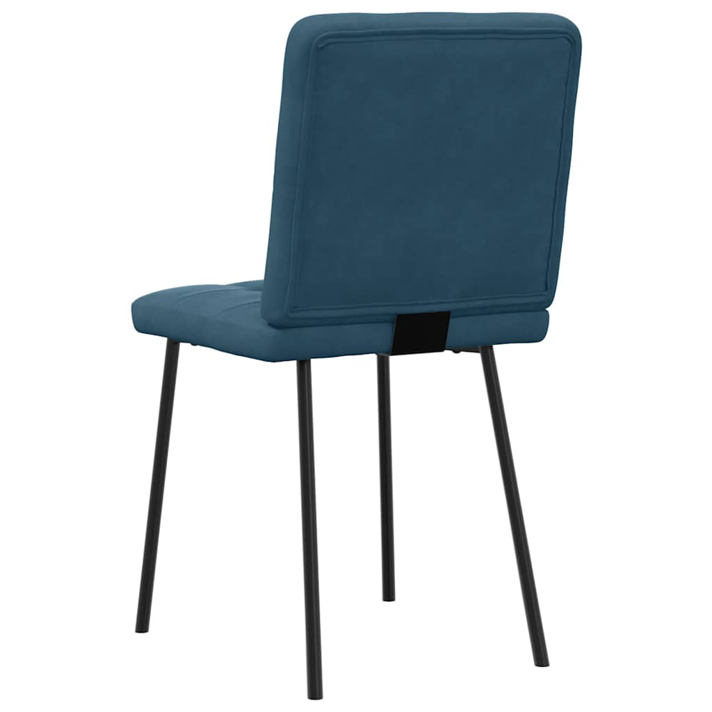 Blagovaonske stolice 2 kom plave baršunaste