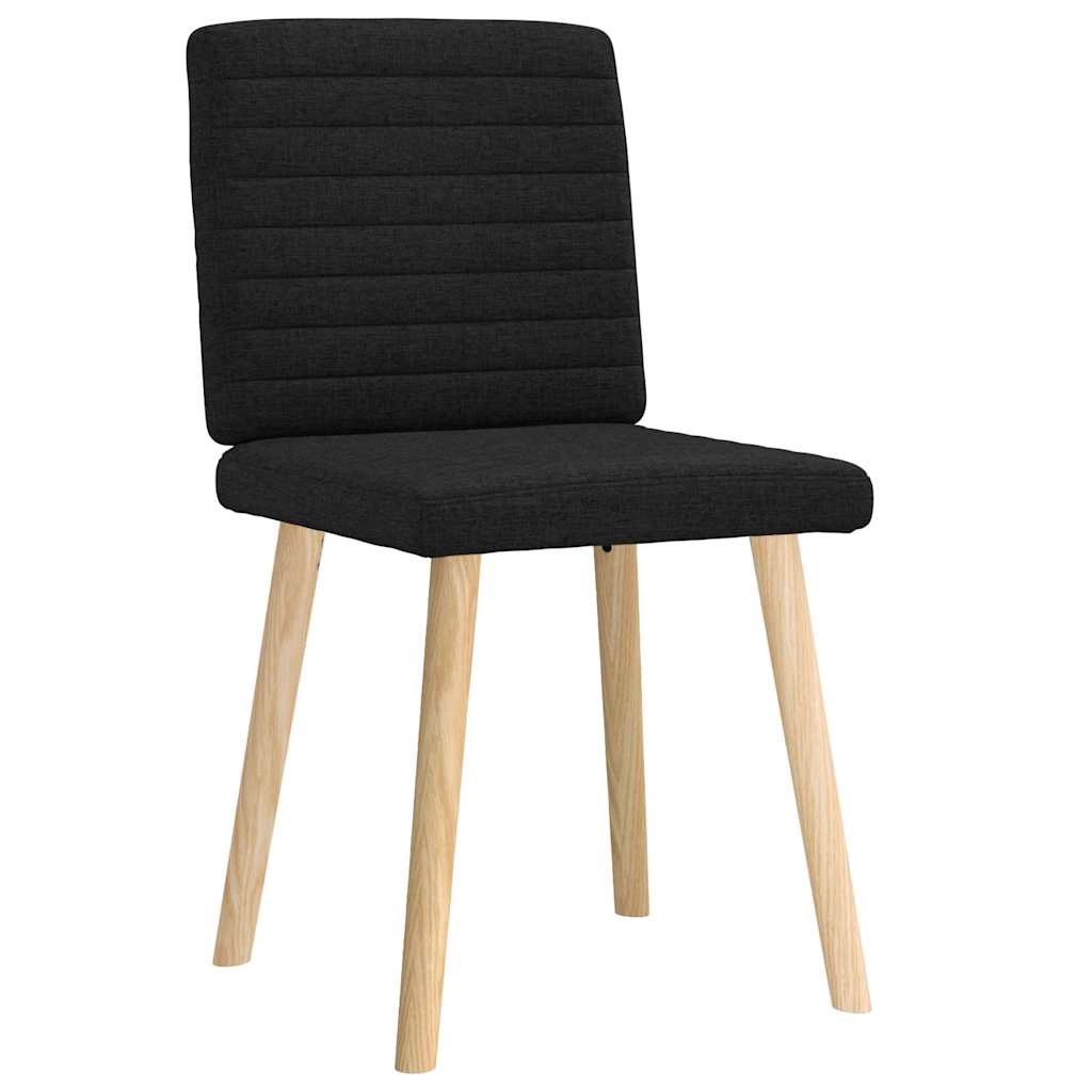 Blagovaonske stolice od tkanine 2 kom crne