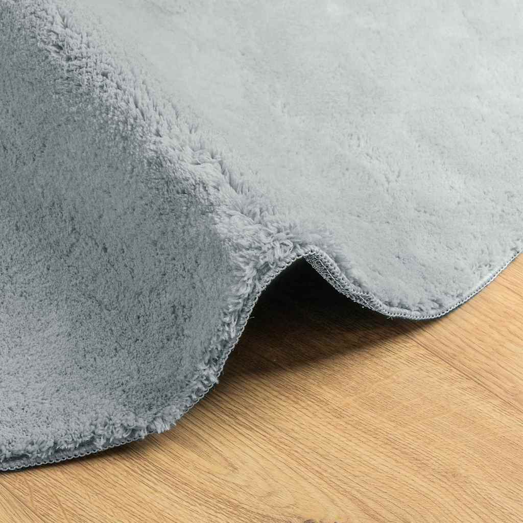 Tepisi za područja Ovalni HUARTE Siva 80 x 150 cm
