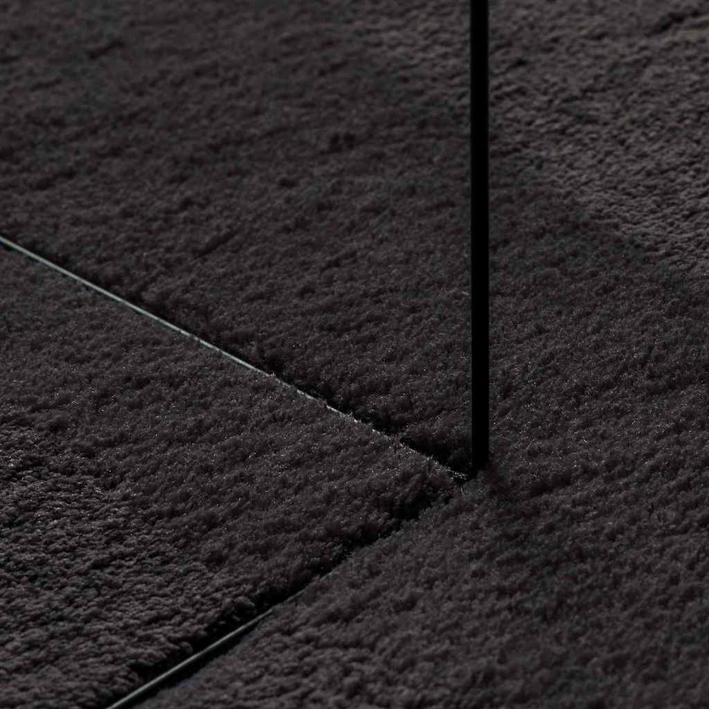 Tepisi za područja HUARTE Crna 140 x 200 cm 100% poliester
