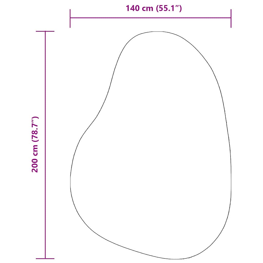 Tepisi za područja HUARTE Krema 140 x 200 cm Poliester