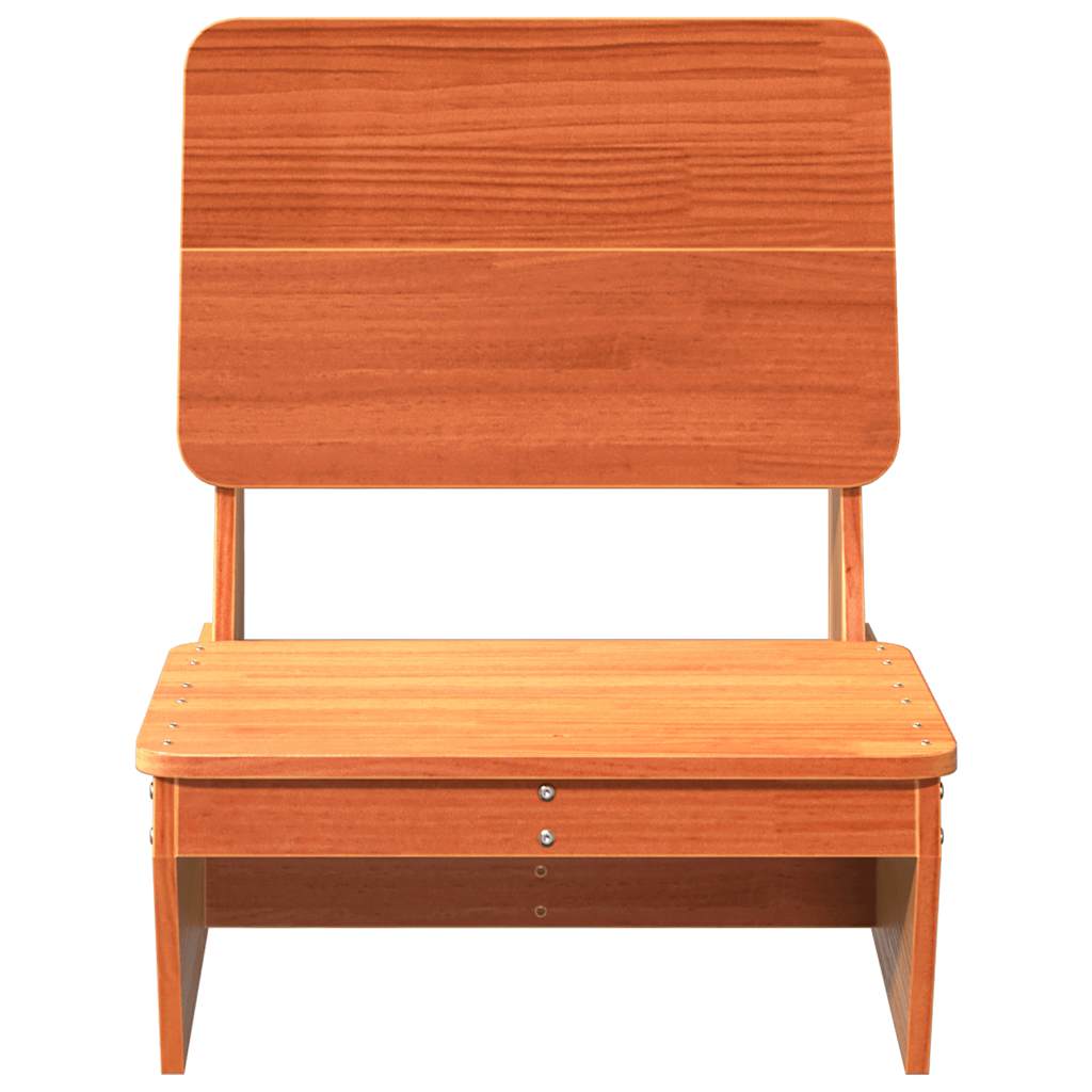 Vrtne stolice 2 kom voštano smeđe 60x64x70,5 cm borovine