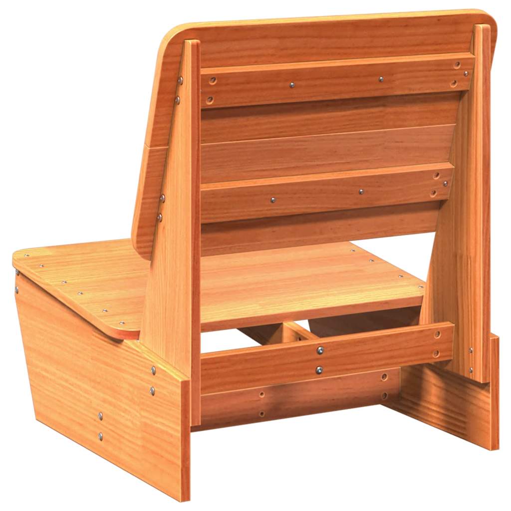Vrtne stolice 2 kom voštano smeđe 60x64x70,5 cm borovine