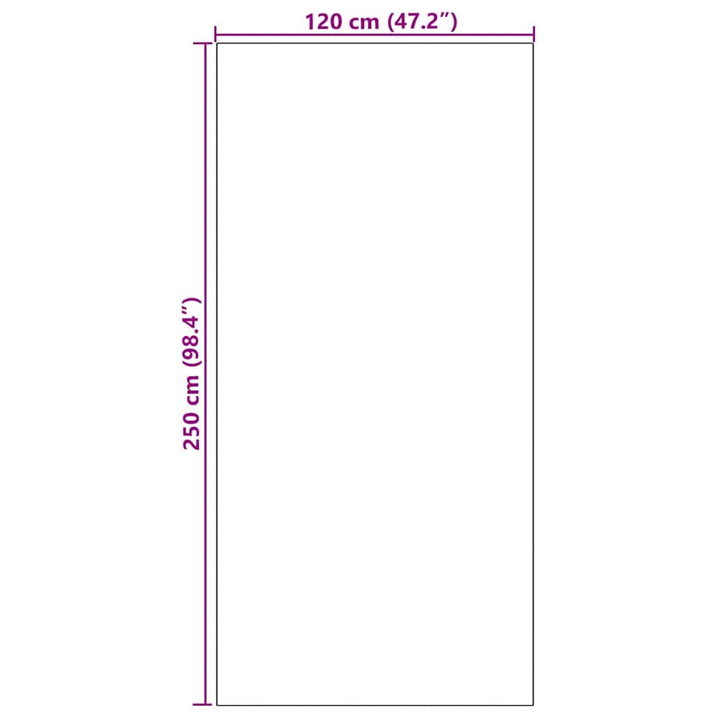 Otirač Smeđa i crna 120 x 250 cm 100% poliamid