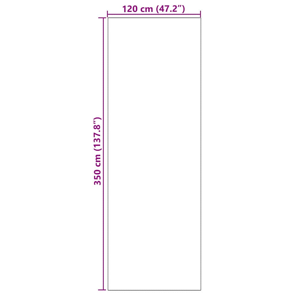 Otirač Ostalo Plava i crna 120 x 350 cm Poliamid i PVC