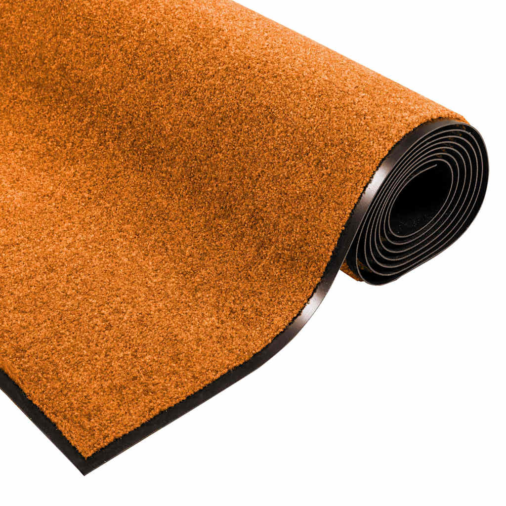 Otirač Ostalo Narančasta i Crna 120 x 250 cm Poliamid i PVC