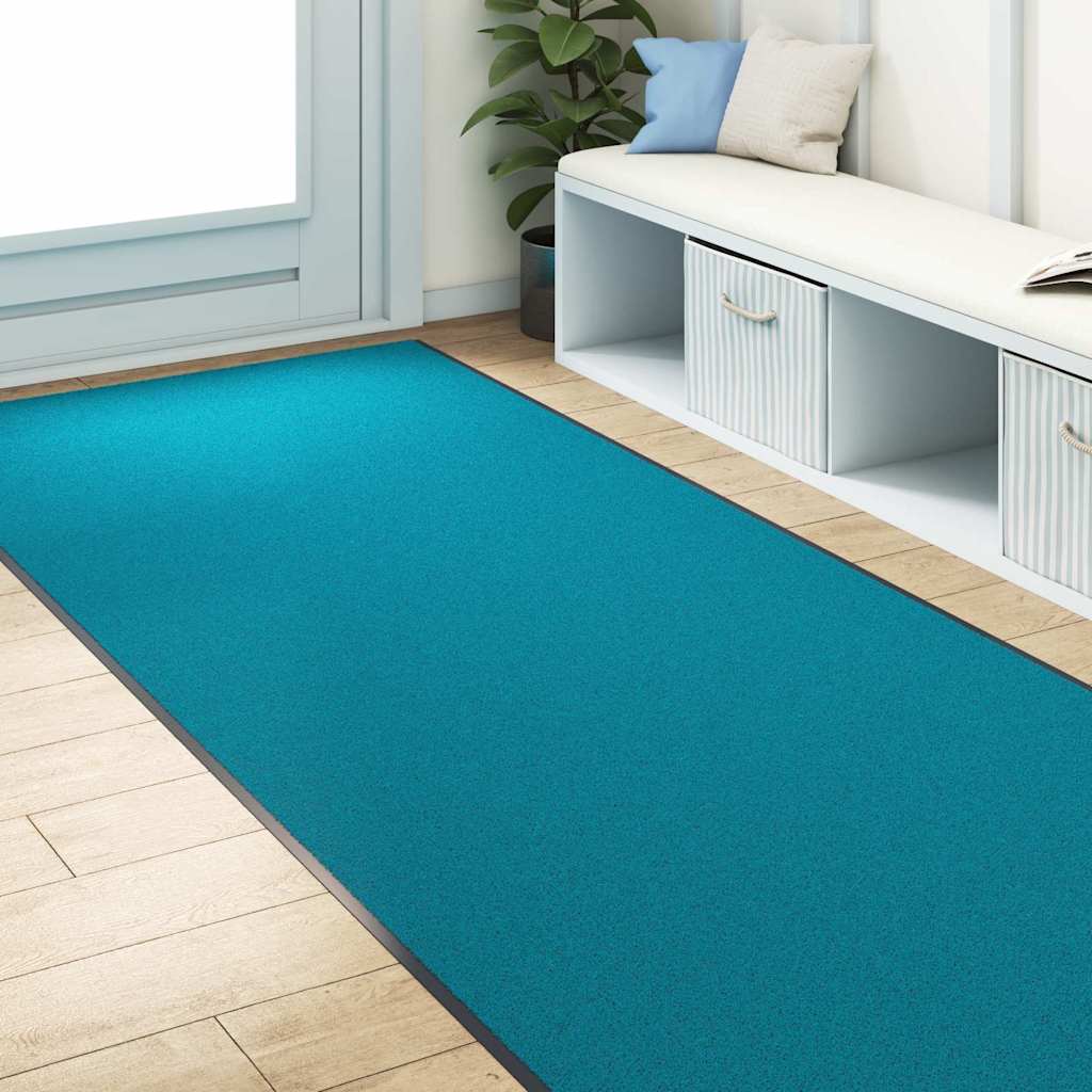 Otirač Ostalo Cijan i crna 120 x 400 cm Poliamid i PVC