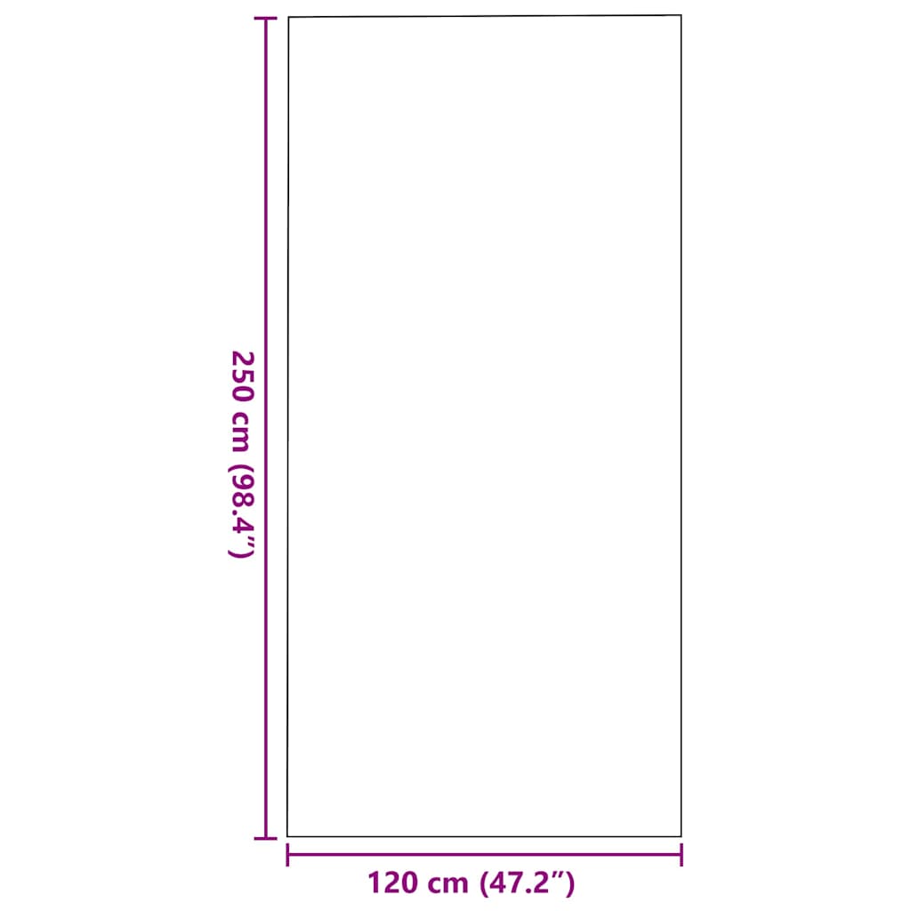 Otirač Smeđa i crna 120 x 250 cm 100% poliamid