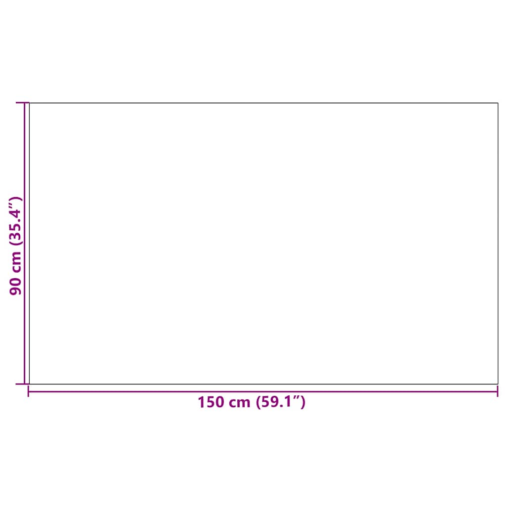 Otirač Crvena i Crna 90 x 150 cm 100% poliamid