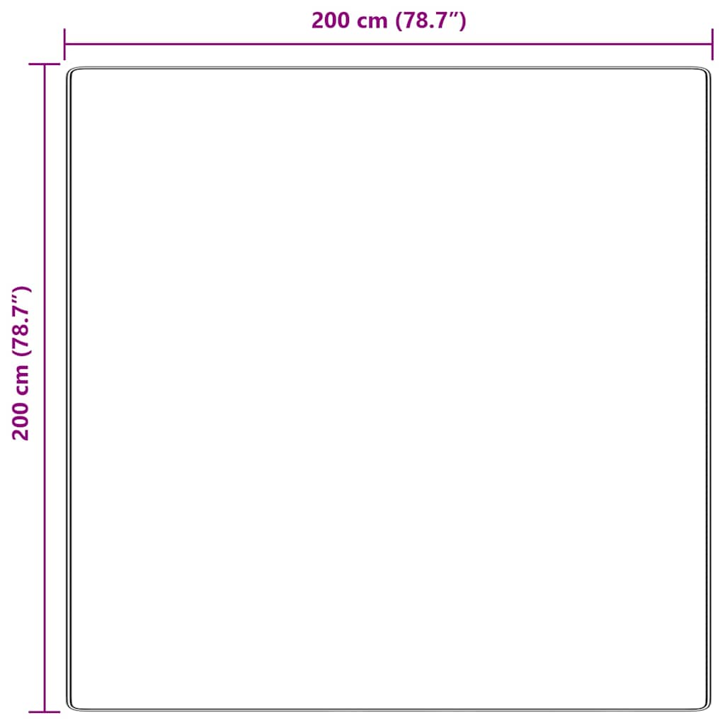 Protuklizni Shaggy Tepih Tamno siva 200 x 200 cm PP