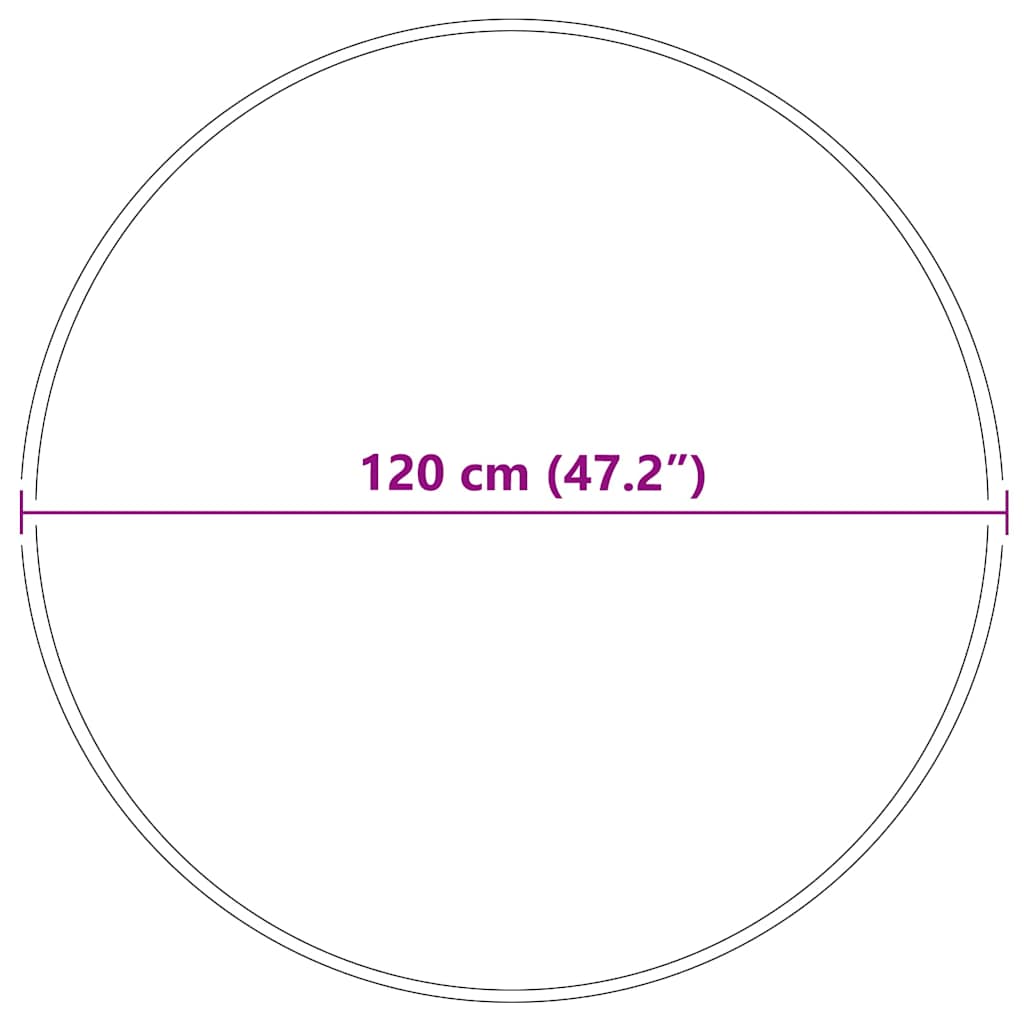 Protuklizni Shaggy Tepih Tamno siva 120 x 120 cm PP