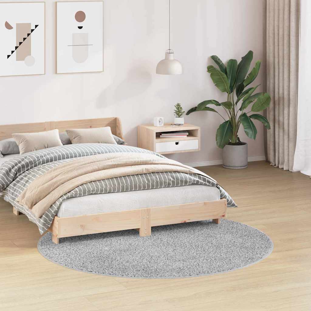 Protuklizni Shaggy Tepih Siva 160 x 160 cm PP