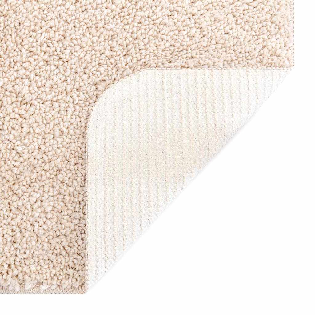 Protuklizni Shaggy Tepih Krema 120 x 120 cm PP