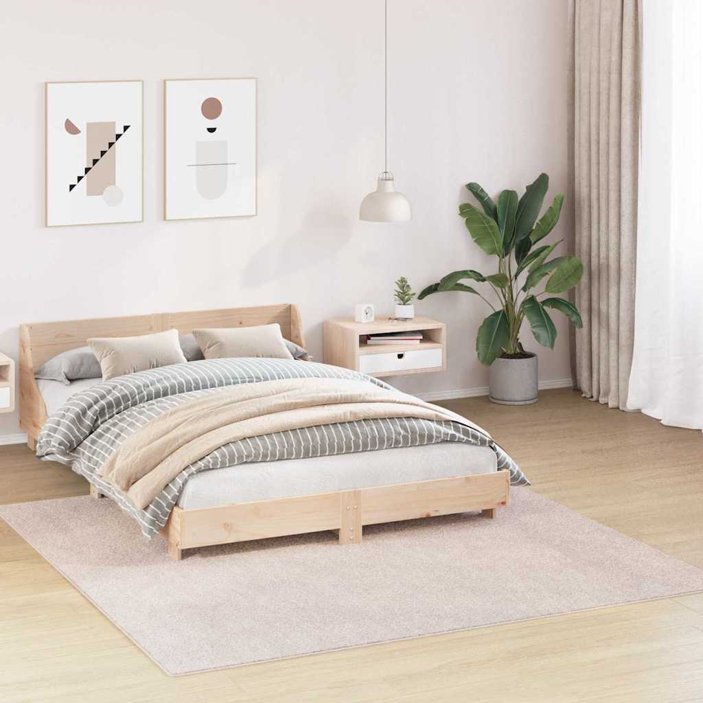 Protuklizni Shaggy Tepih Krema 200 x 200 cm PP