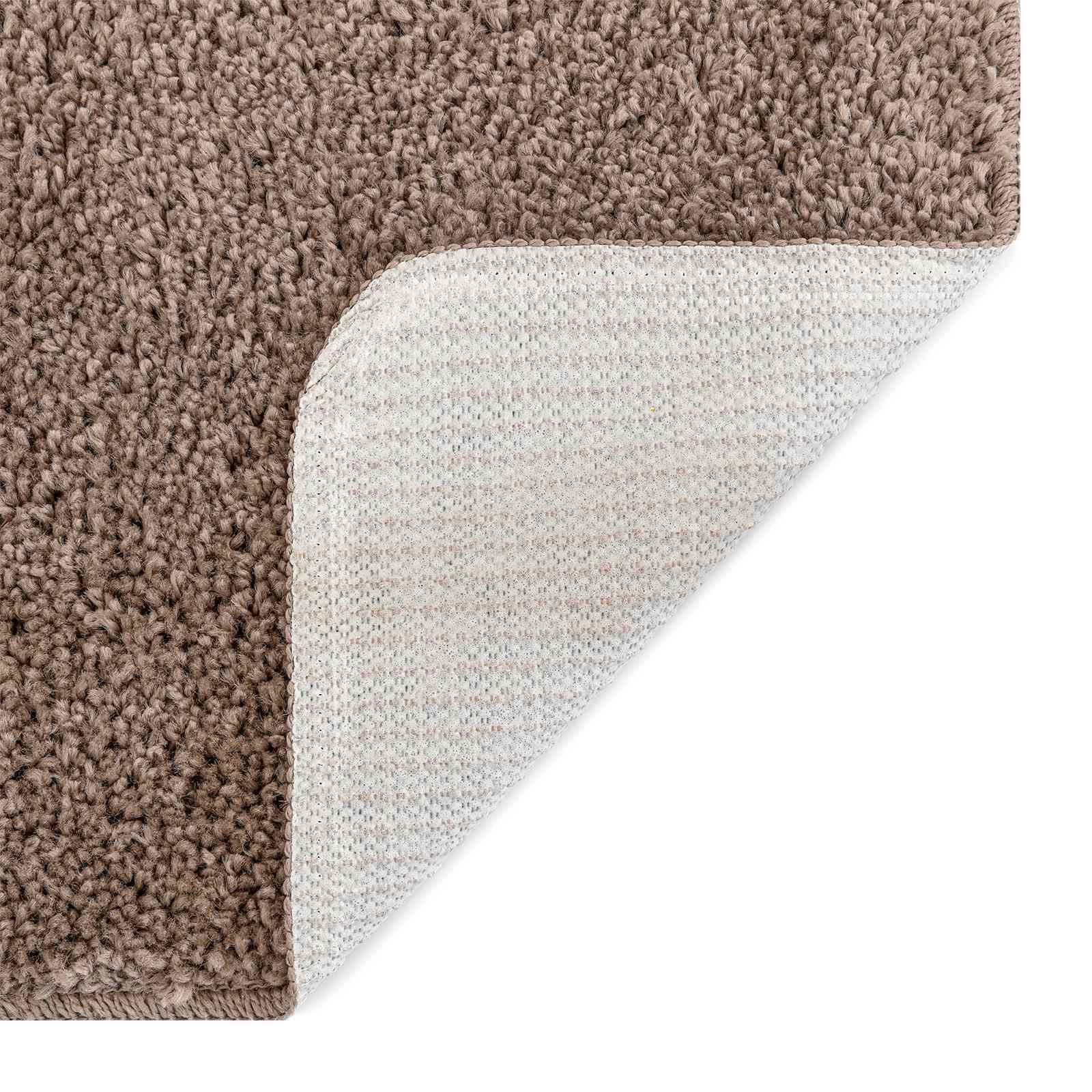 Set prostirki za kupatilo s protukliznom podlogom 3 pcs Smeđa