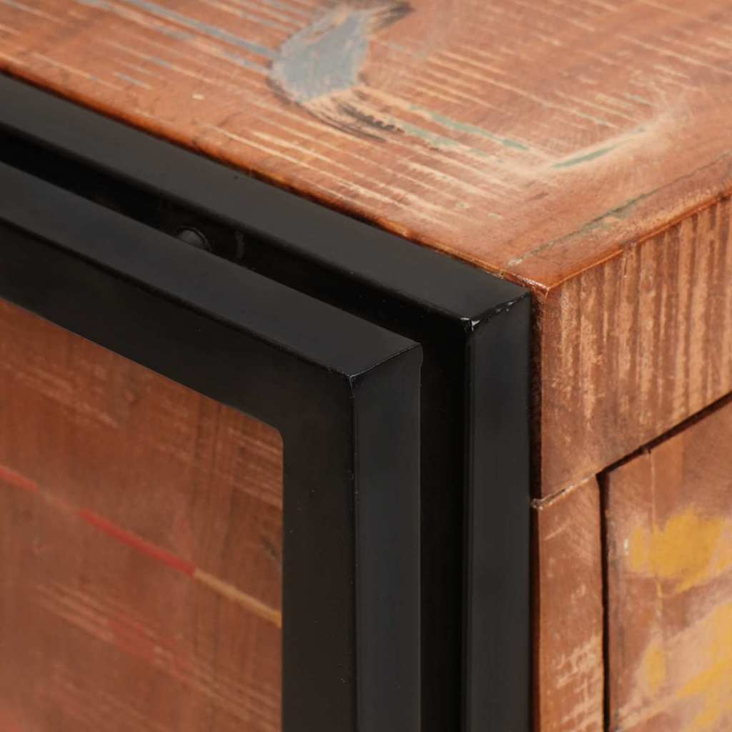 Sideboard s vratima Smeđa Čvrsto drvo reciklirano i metal