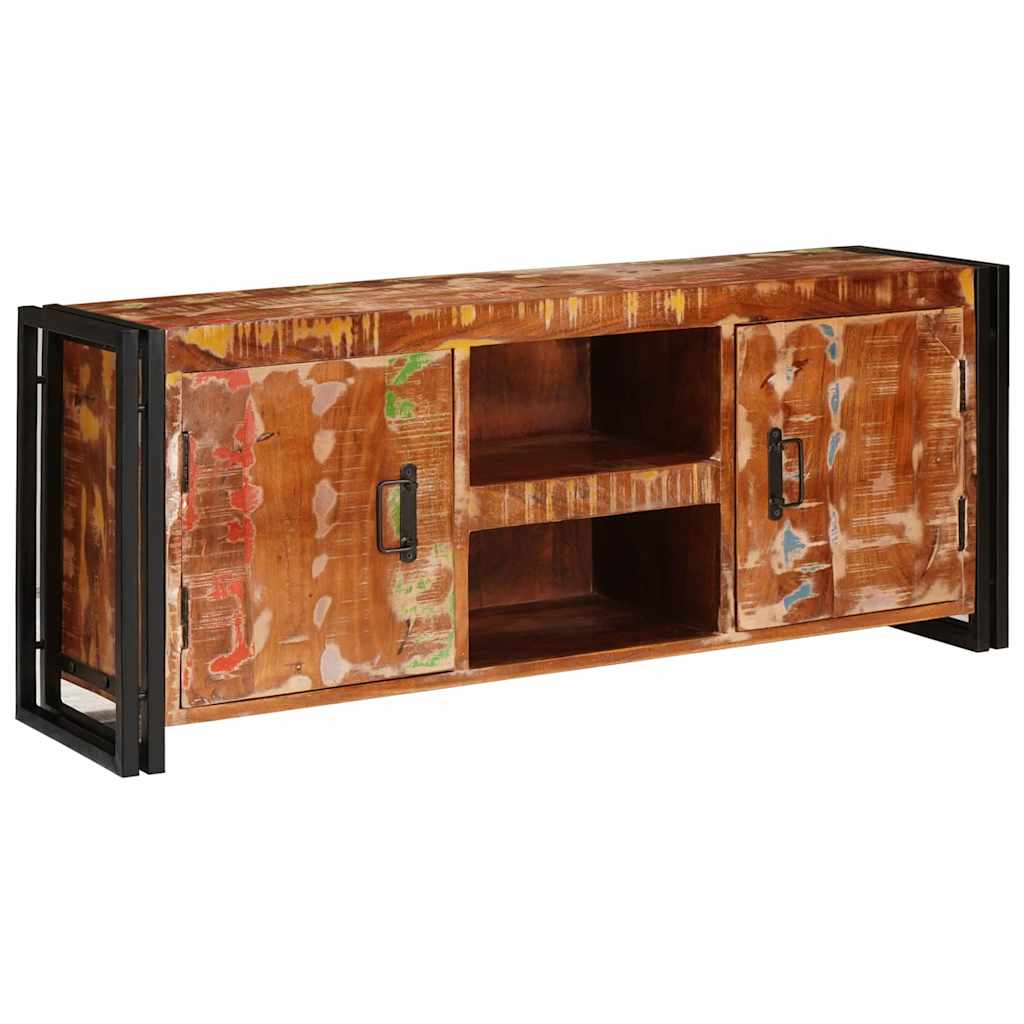 TV ormar Šareni 120 x 33 x 50 cm masivno obnovljeno drvo