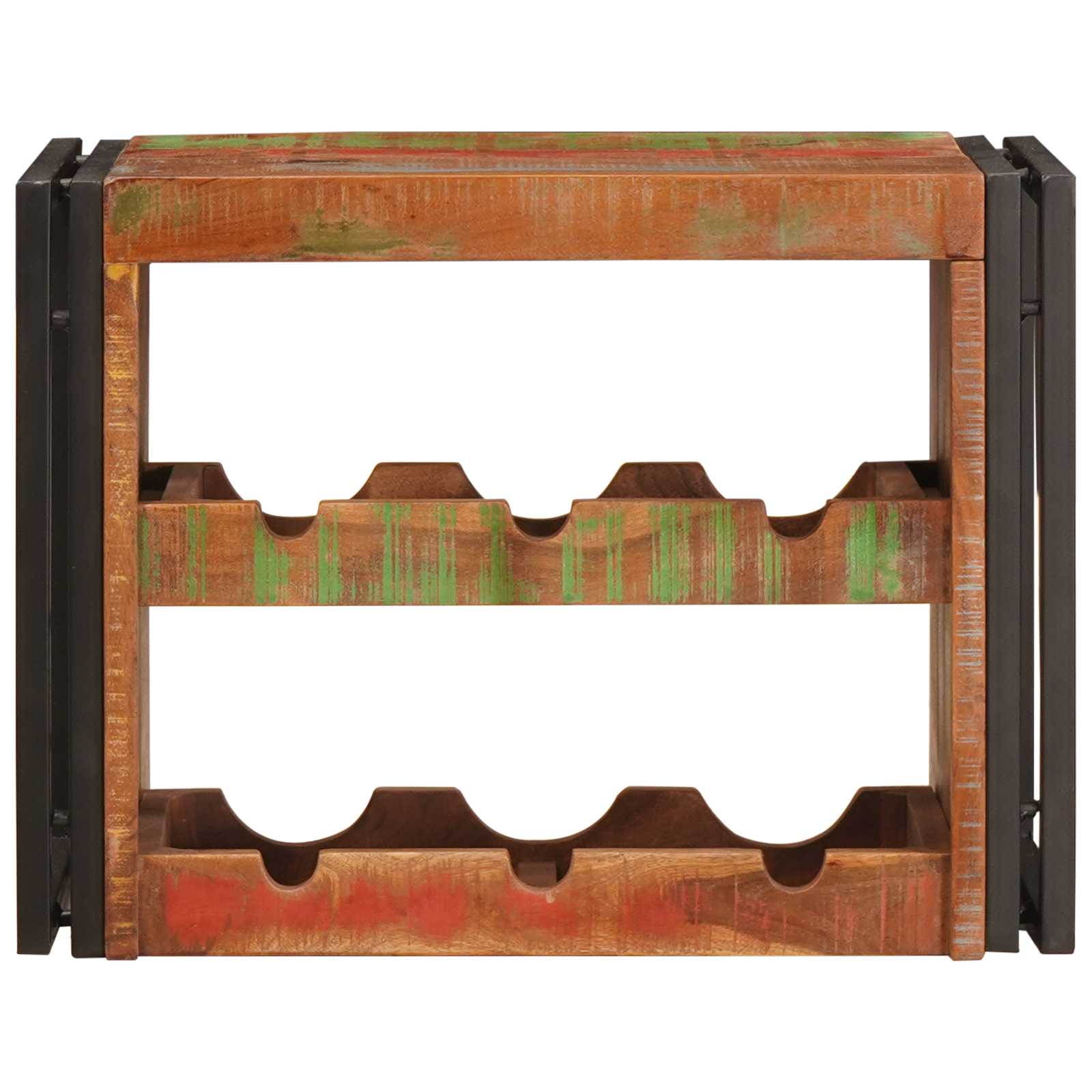 Stalak za vino Smeđa 60 x 45 x 33 cm Čvrsto reciklirano drvo