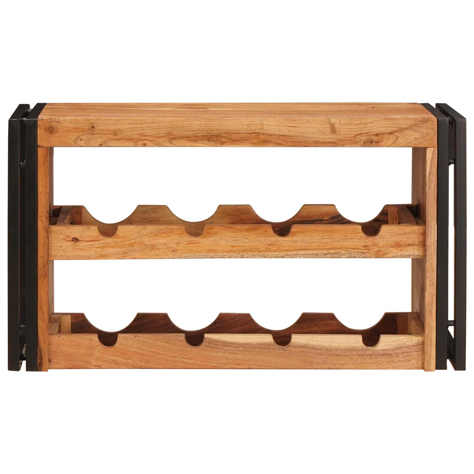 Stalak za vino Smeđa 80 x 45 x 33 cm Čvrsto drvo akacije