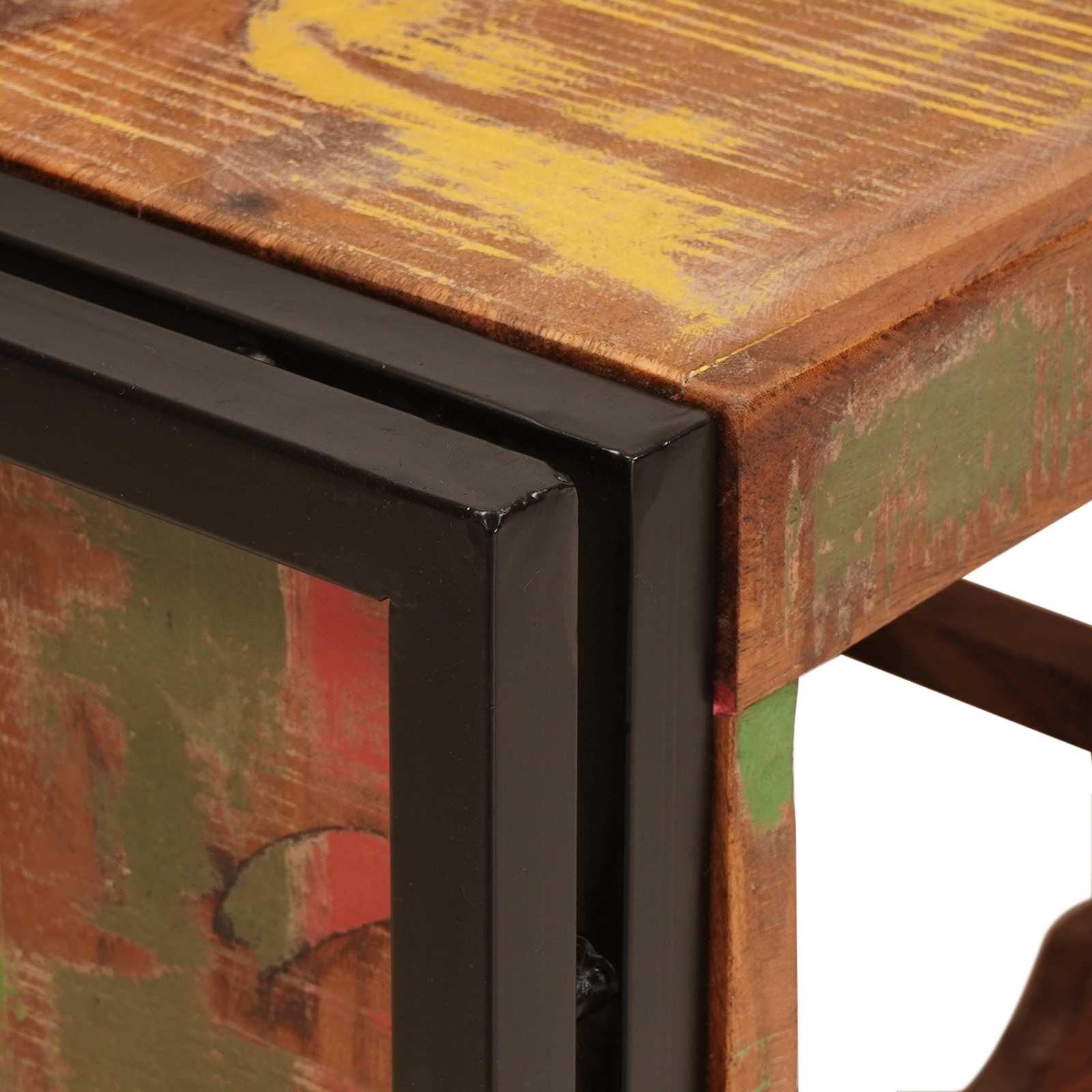 Stalak za vino Smeđa 80 x 45 x 33 cm Čvrsto reciklirano drvo